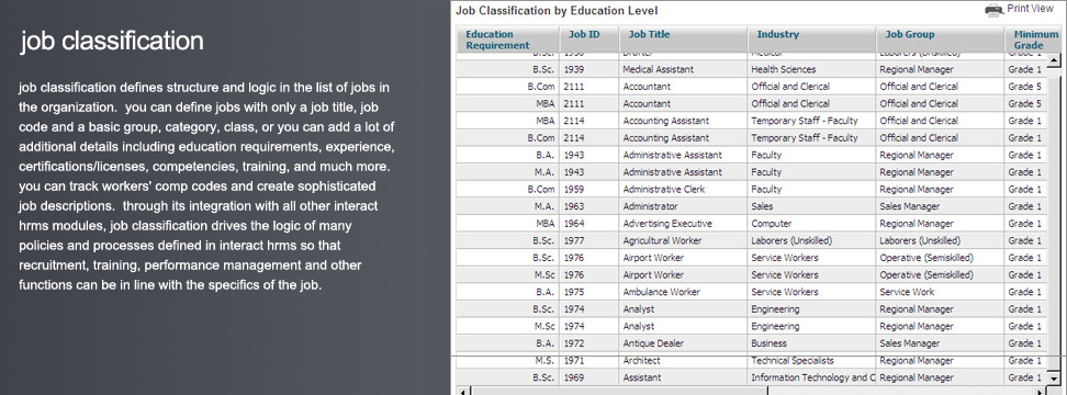 Workers comp job classifications